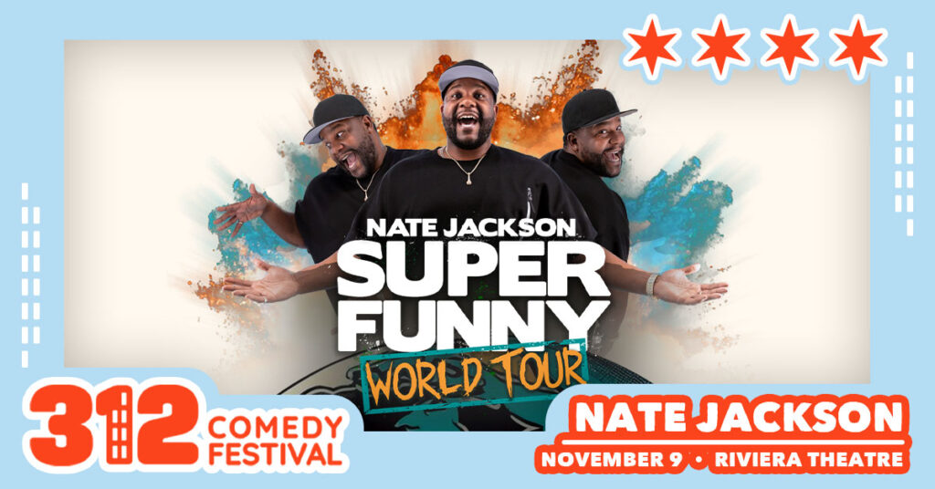 Nate Jackson November 9 at the Riviera Theater as part of the 312 Comedy Festival